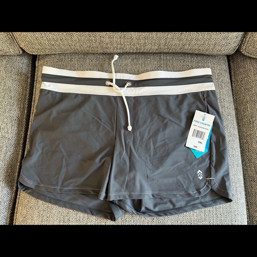 NWT Ladies Free Country Drawstring Swim Shorts- XXL